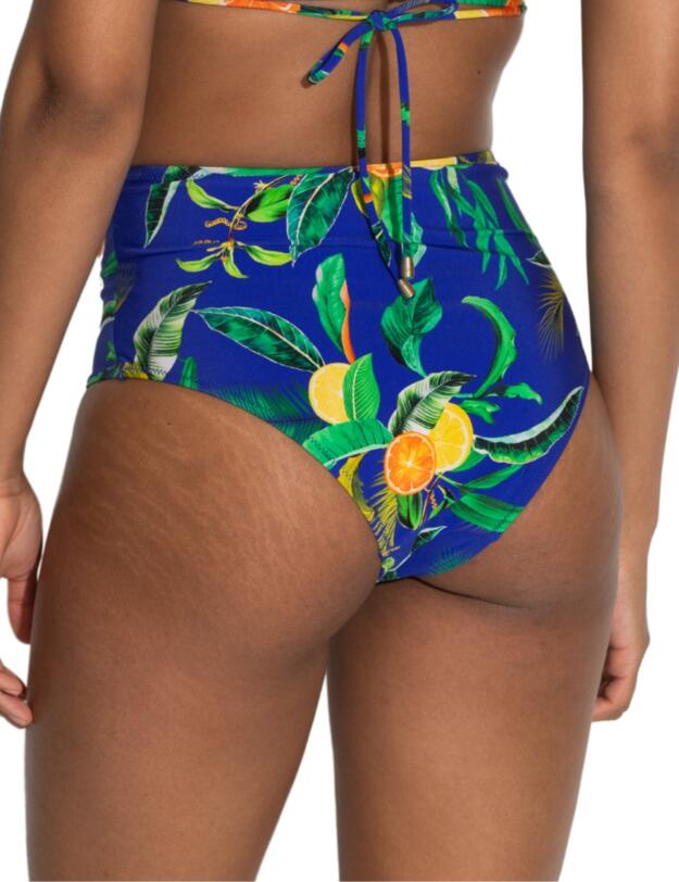 Pour Moi Santa Cruz Tummy Control Bikini Brief Blue Tropical