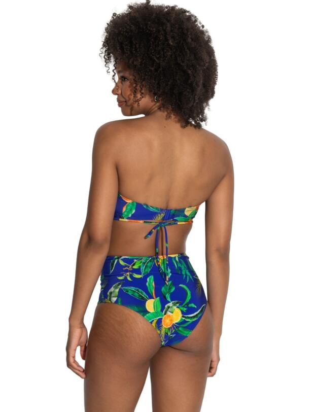 Pour Moi Santa Cruz Tummy Control Bikini Brief Blue Tropical