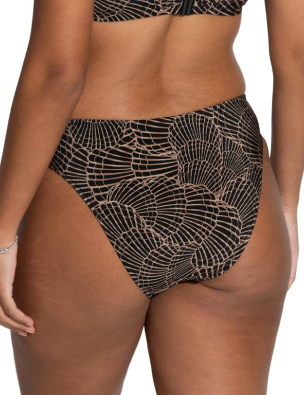 Pour Moi Samoa Ring Detail Bikini Brief Black/Gold