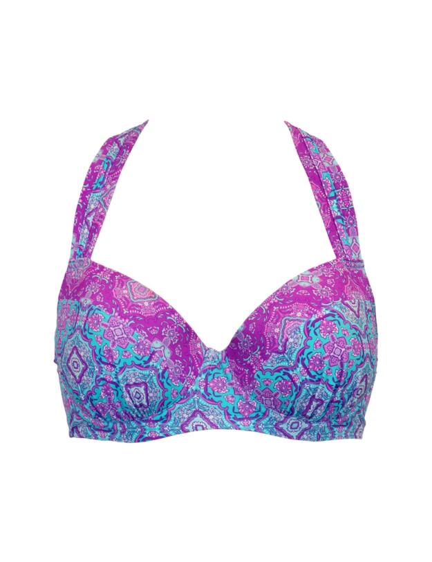 Pour Moi Venice Beach Lightly Padded Bikini Top Aquaburst