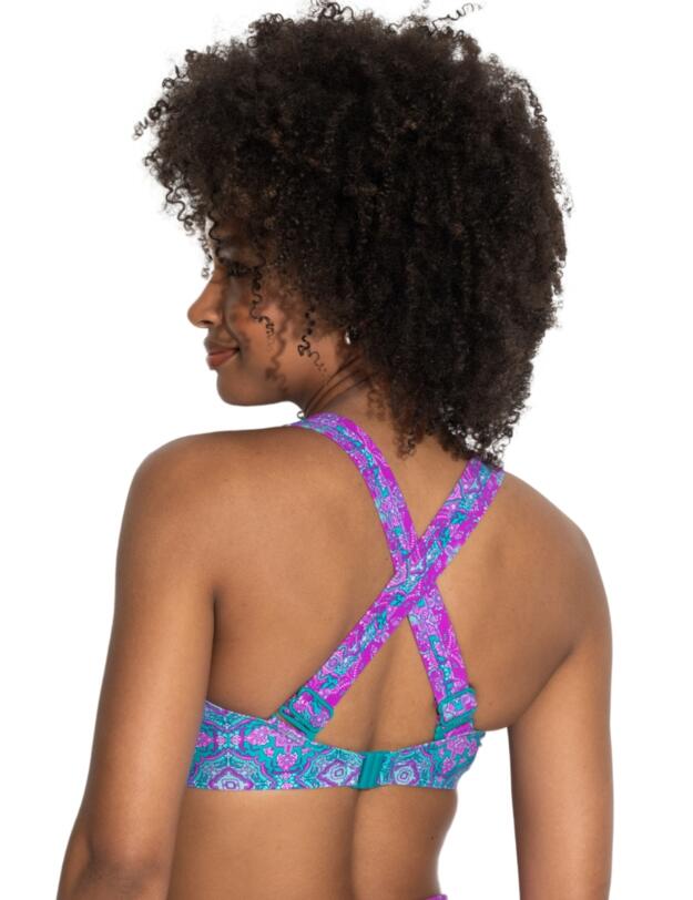 Pour Moi Venice Beach Lightly Padded Bikini Top Aquaburst