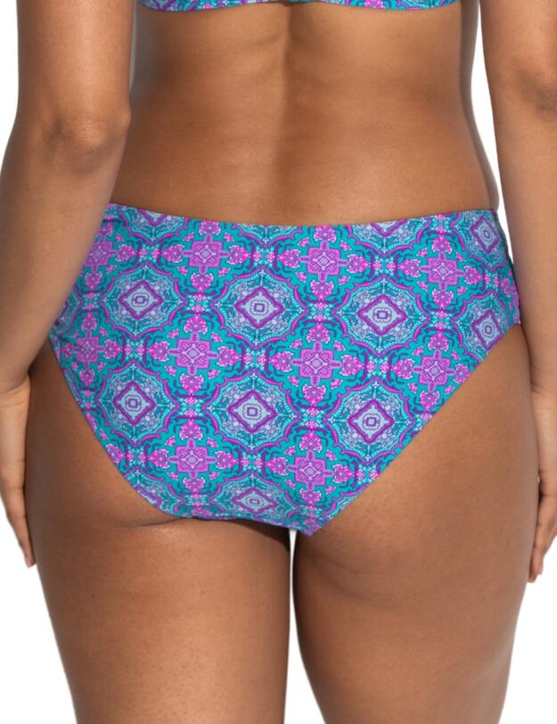 Pour Moi Venice Beach High Leg Bikini Brief Aquaburst