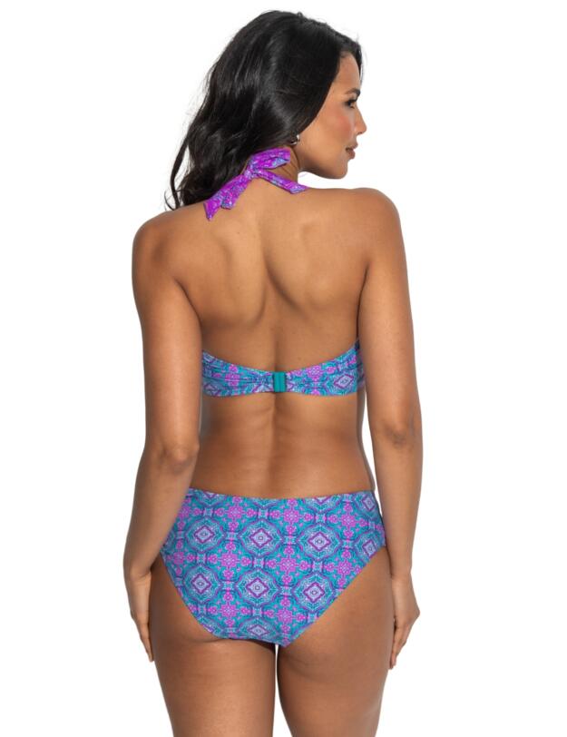 Pour Moi Venice Beach High Leg Bikini Brief Aquaburst