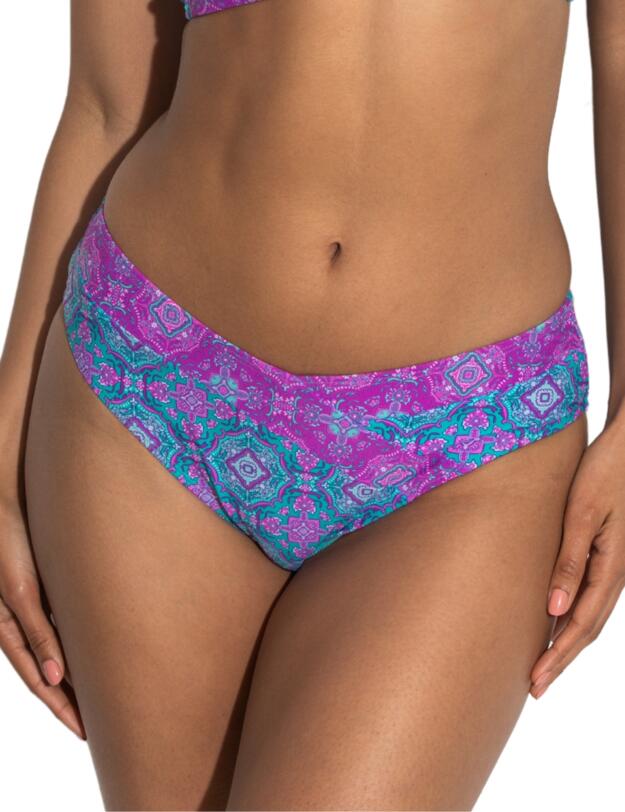 Pour Moi Venice Beach High Leg Bikini Brief Aquaburst