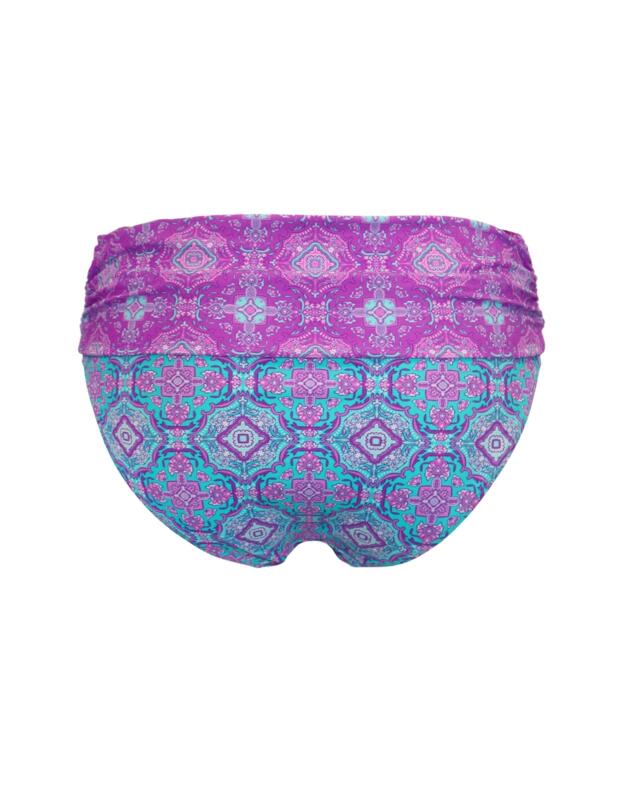Pour Moi Venice Beach Fold Over Bikini Brief Aquaburst