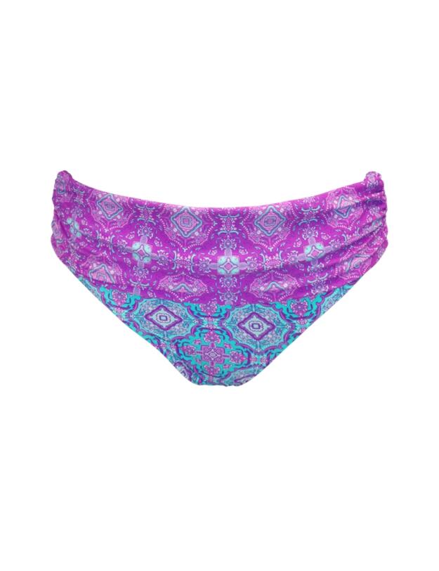 Pour Moi Venice Beach Fold Over Bikini Brief Aquaburst