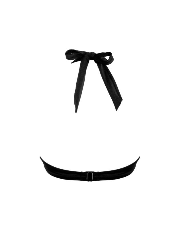 Pour Moi St Kitts Boost Push-Up Padded Bikini Top Black