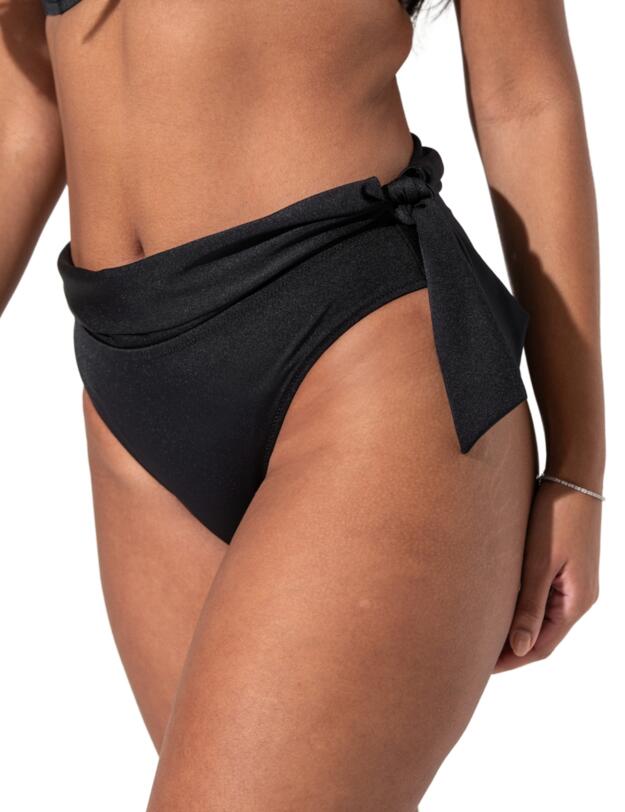Pour Moi St Kitts Fold Over Bikini Brief Black