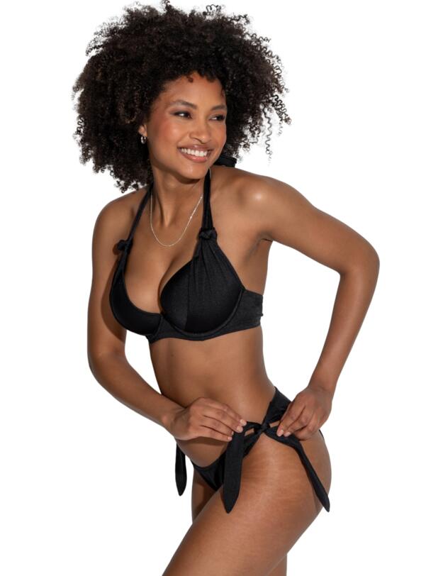 Pour Moi St Kitts Tie Side Bikini Brief Black