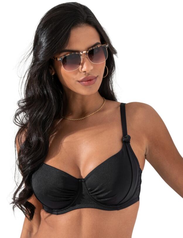 Pour Moi St Kitts Underwired Bikini Top Black
