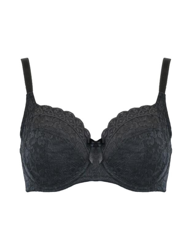 Pour Moi Rebel Underwired Side Support Bra Smoke