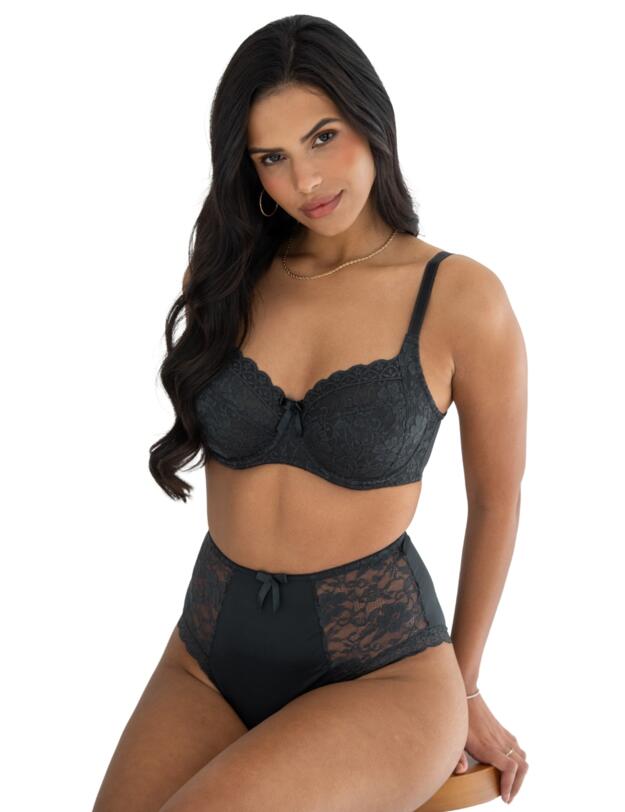 Pour Moi Rebel Underwired Side Support Bra Smoke