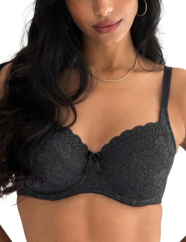 Pour Moi Rebel Underwired Side Support Bra Smoke