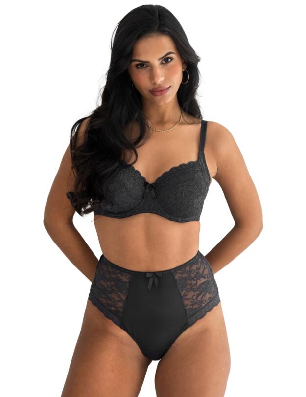 Pour Moi Rebel Underwired Side Support Bra Smoke