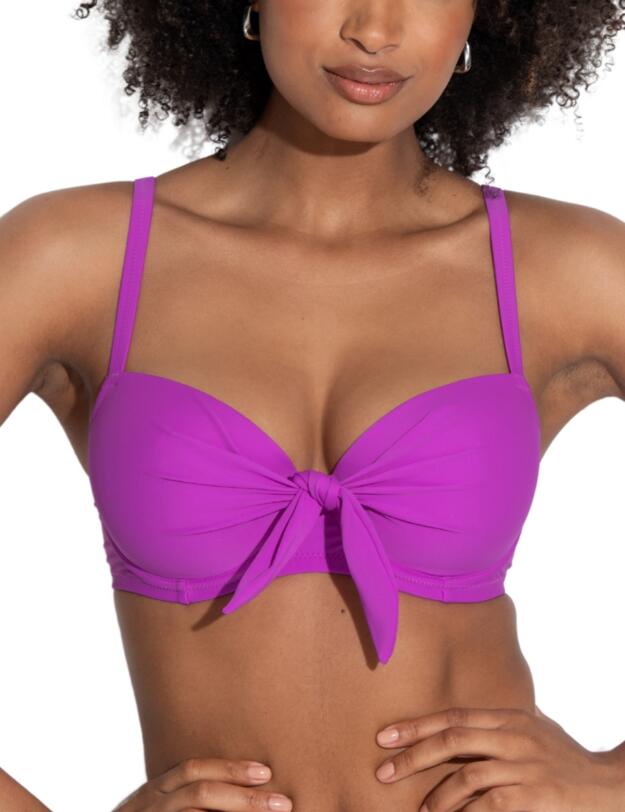 Pour Moi Rosa Cove Padded Underwired Convertible Bikini Top Ultraviolet