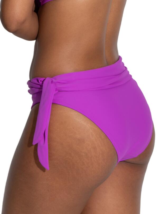 Pour Moi Rosa Cove Tie Foldover Bikini Brief Ultraviolet