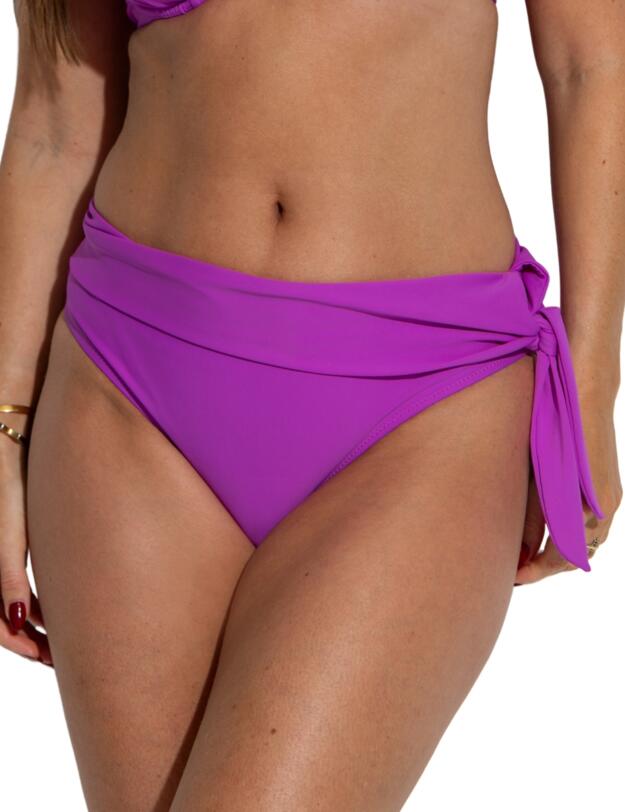 Pour Moi Rosa Cove Tie Foldover Bikini Brief Ultraviolet