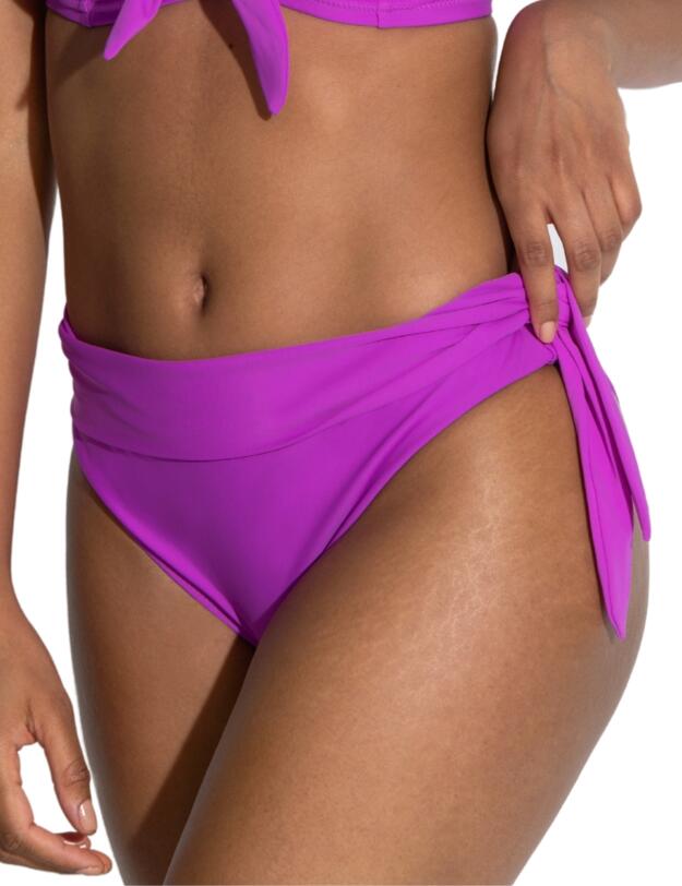 Pour Moi Rosa Cove Tie Foldover Bikini Brief Ultraviolet
