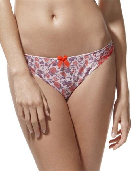 6299 Panache Fern Thong - 6299 Cream/Purple