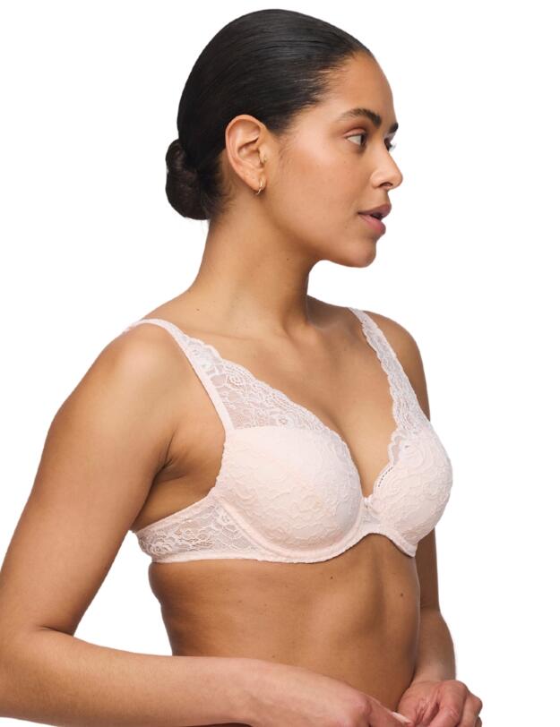 Marie Jo Cyrile Padded Plunge Bra Crystal Pink 