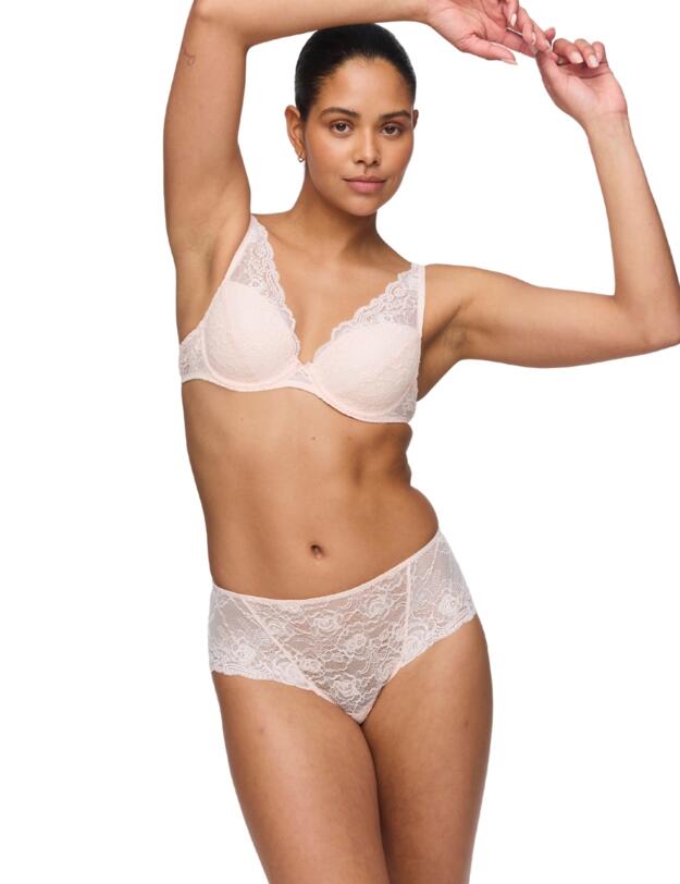 Marie Jo Cyrile Padded Plunge Bra Crystal Pink 