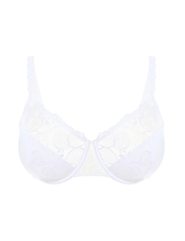 Simone Perele Lumineuse Full Cup Support Bra Cristal White