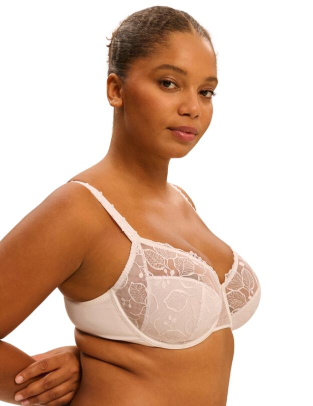 Simone Perele Lumineuse Full Cup Support Bra Cristal White