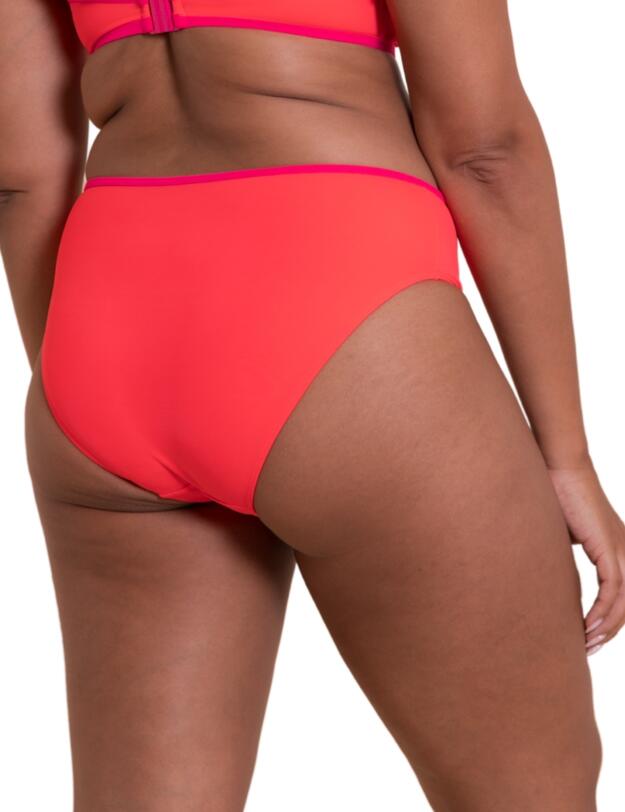 Curvy Kate Minimalist Classic Bikini Brief Coral/Pink