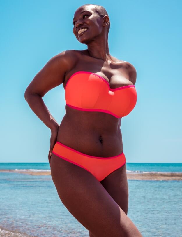 Curvy Kate Minimalist Classic Bikini Brief Coral/Pink