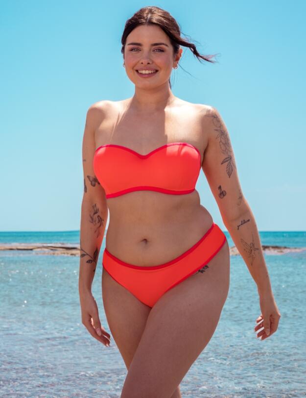Curvy Kate Minimalist Classic Bikini Brief Coral/Pink