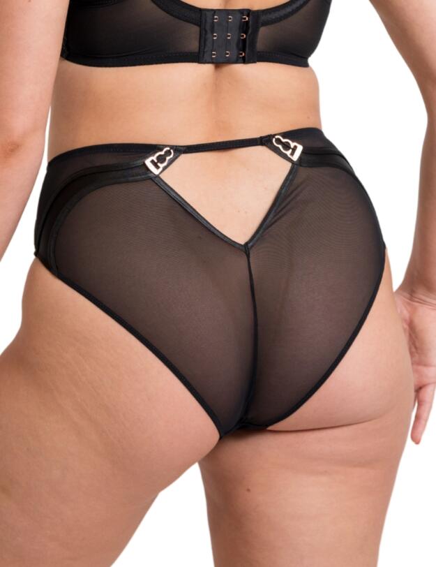 Scantilly by Curvy Kate Suspense High Waist Brief Black 