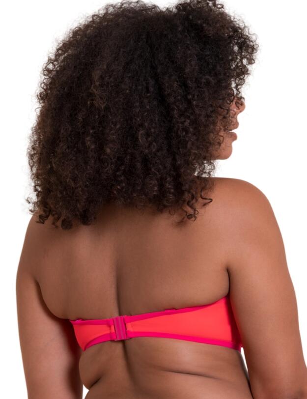 Curvy Kate Minimalist Multiway Bandeau Bikini Top Coral/Pink