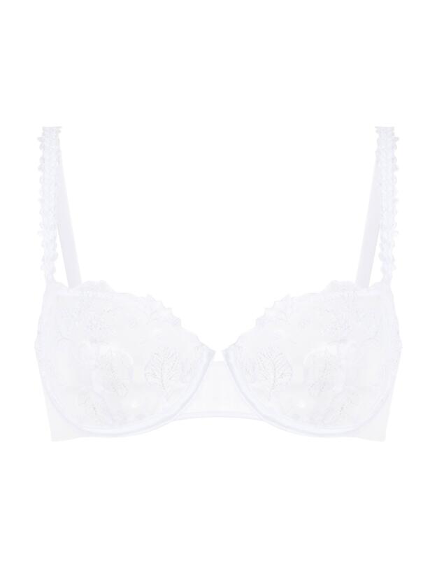 Simone Perele Lumineuse Half Cup Bra Cristal White