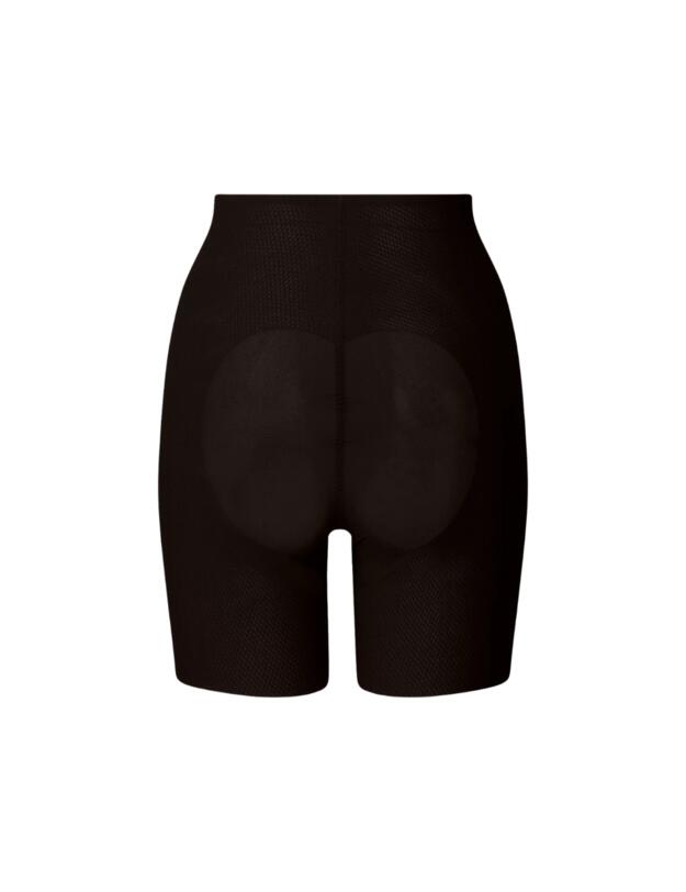 Calvin Klein Stay Put Mesh Shapewear Mid Thigh Short Black 