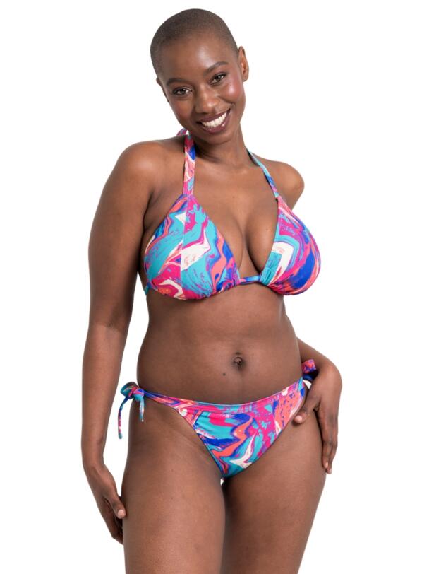 Curvy Kate Ibiza Triangle Bikini Top Print Mix 