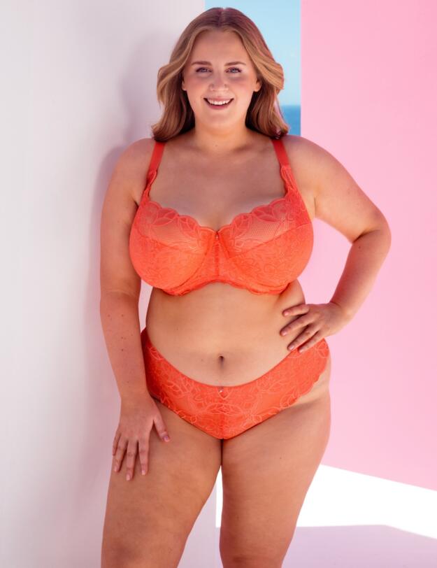 Curvy Kate Lovelace Side Support Balcony Bra Coral 