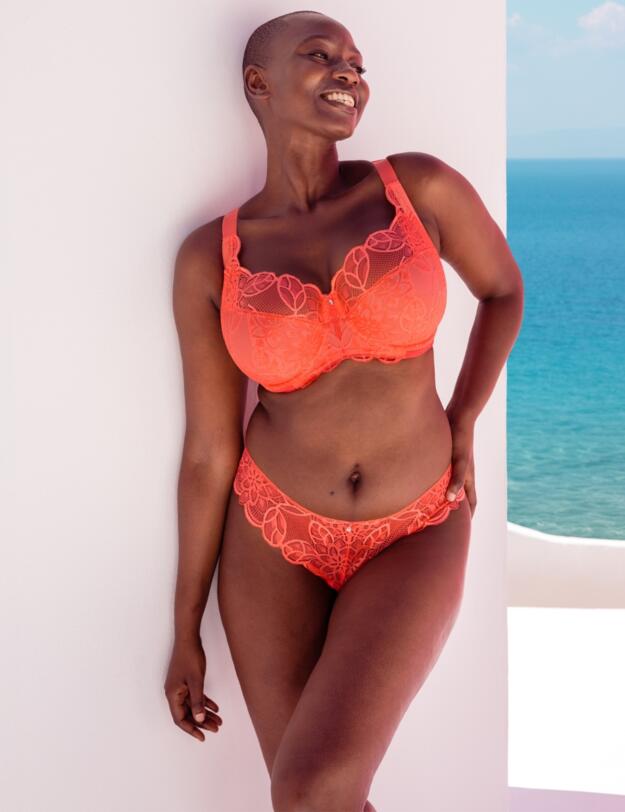Curvy Kate Lovelace Side Support Balcony Bra Coral 