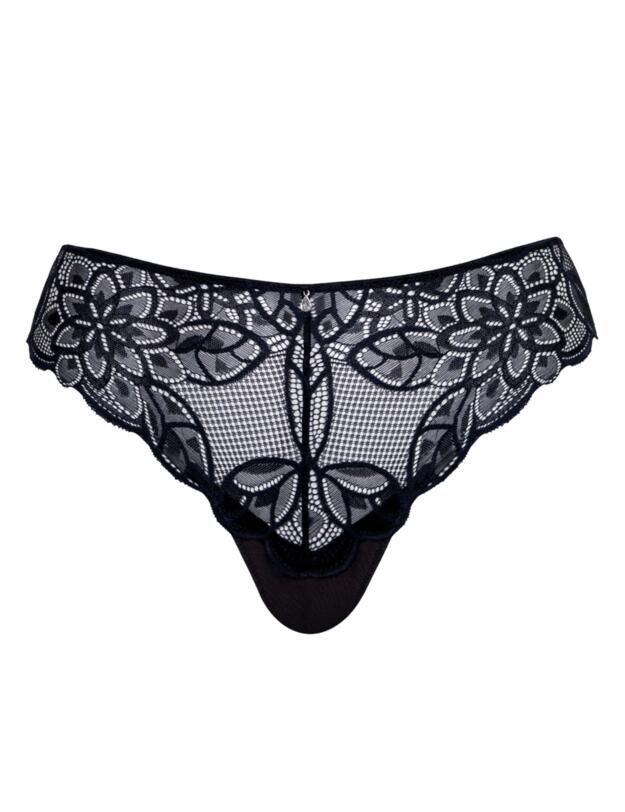 Curvy Kate Lovelace Brazilian Brief Black/Taupe 
