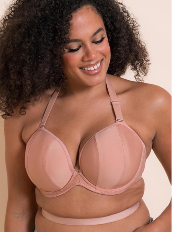 Curvy Kate Superhero Multiway Padded Plunge Bra Latte 