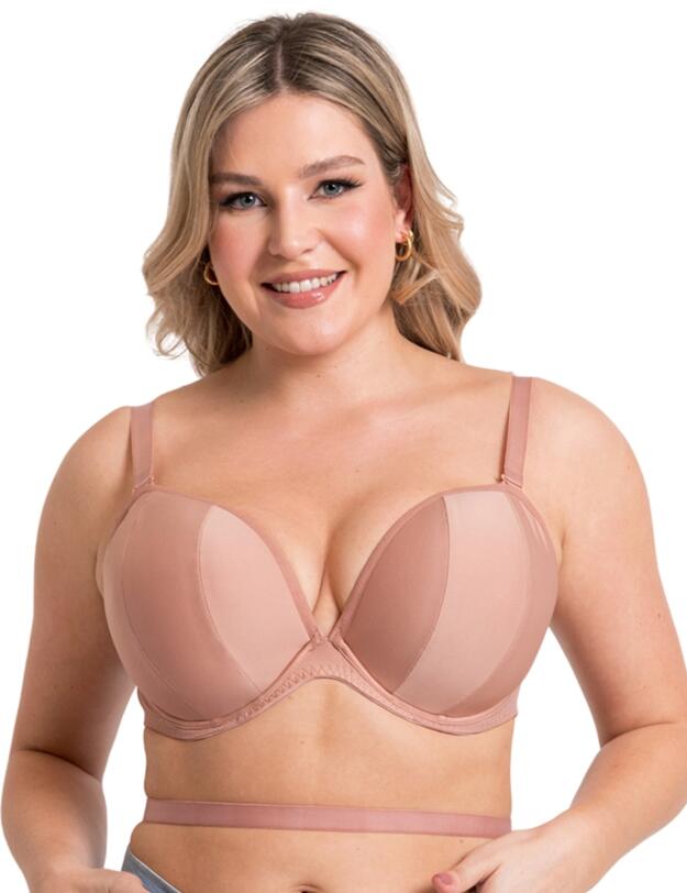 Curvy Kate Superhero Multiway Padded Plunge Bra Latte 