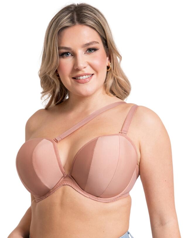 Curvy Kate Superhero Multiway Padded Plunge Bra Latte 