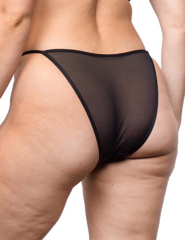 Scantilly by Curvy Kate Entwined Tanga Brief Black/Blush 