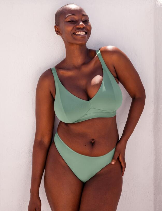 Curvy Kate Zen Brazilian Brief Sage Green 