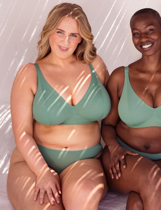 Curvy Kate Zen Brazilian Brief Sage Green 