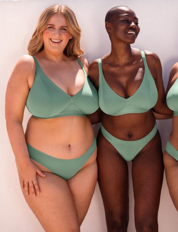Curvy Kate Zen Brazilian Brief Sage Green 