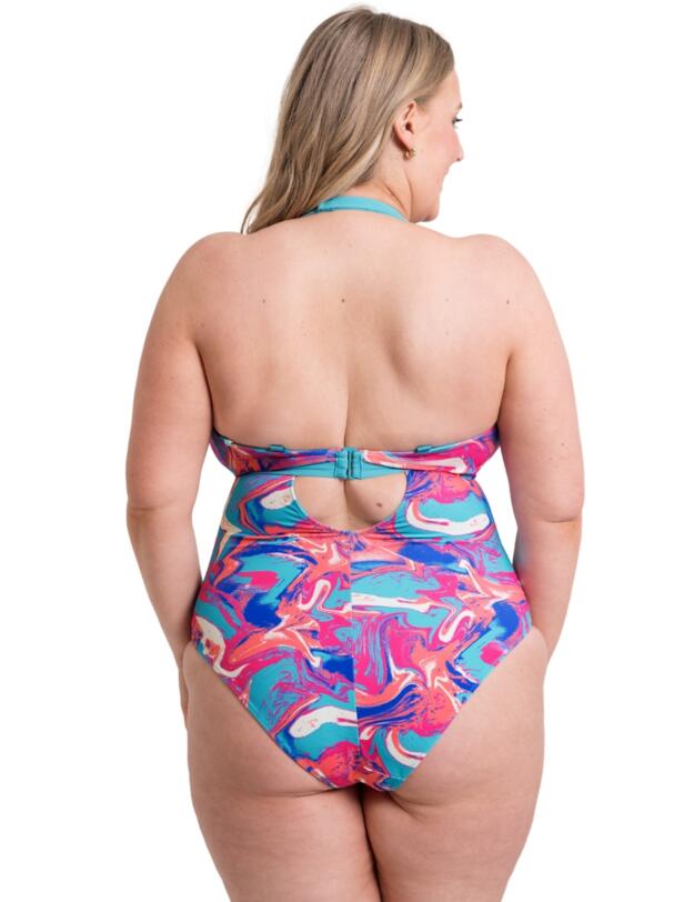 Curvy Kate Ibiza Reversible Non-Wired Swimsuit Print Mix 