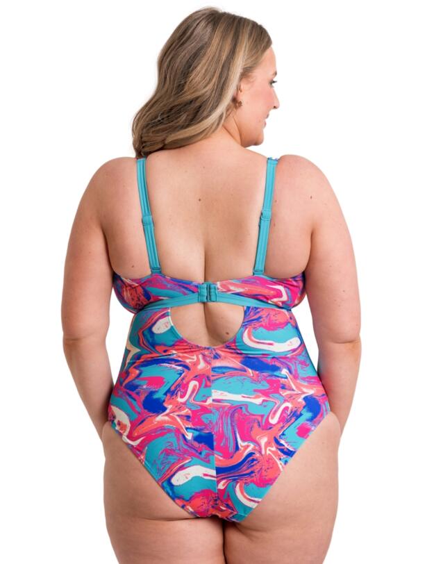 Curvy Kate Ibiza Reversible Non-Wired Swimsuit Print Mix 