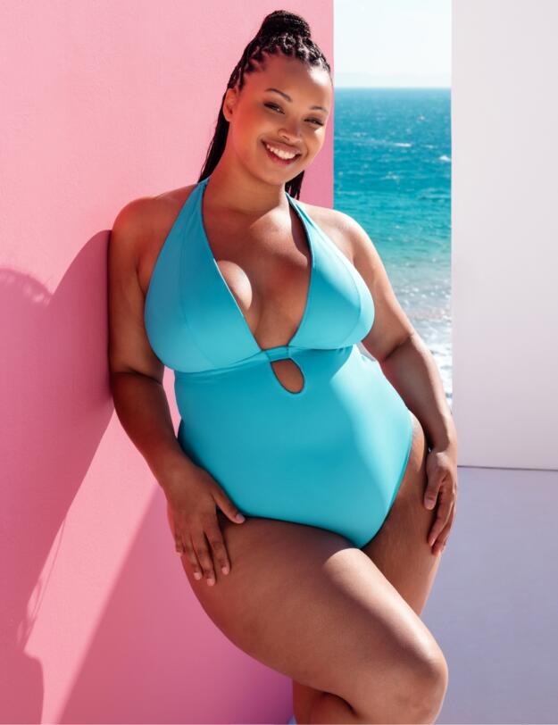 Curvy Kate Ibiza Reversible Non-Wired Swimsuit Print Mix 