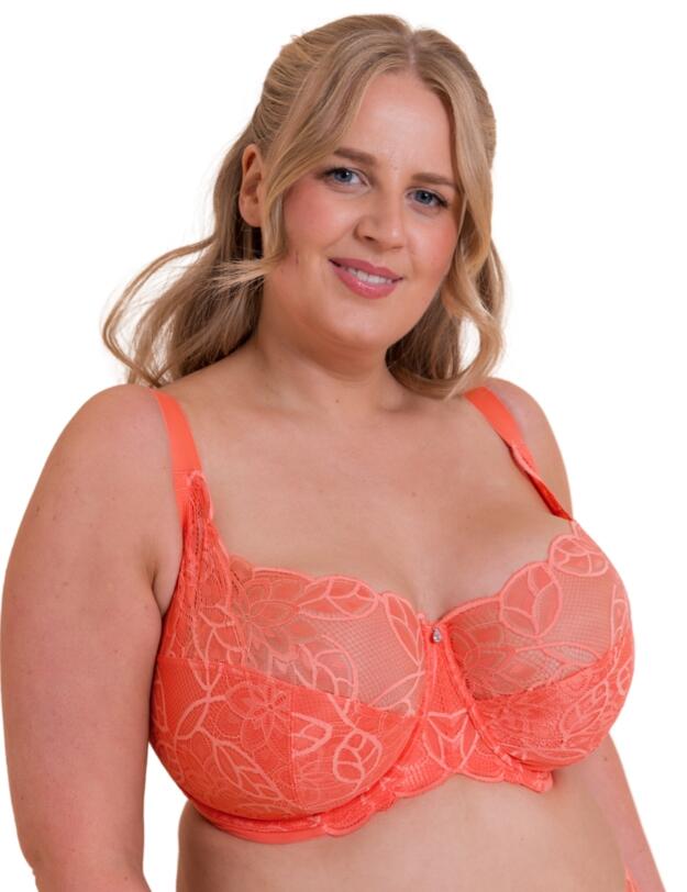 Curvy Kate Lovelace Side Support Balcony Bra Coral 
