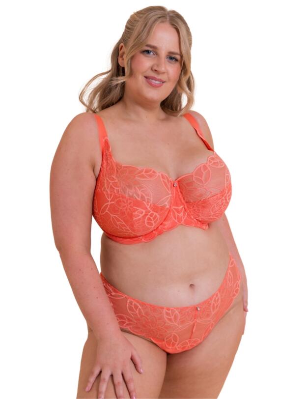 Curvy Kate Lovelace Side Support Balcony Bra Coral 